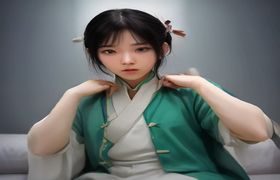 社区热帖列表界面截图，靛蓝主色调，帖子标题清晰可见，回复数与发布时间整齐排列